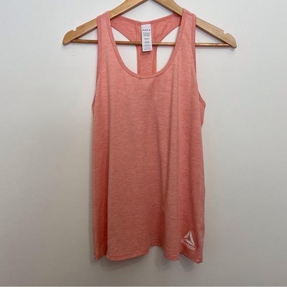 2/40$  Reebok Small Sporty Peach Racerback Tank Athleisure Running Yoga gym chic - Picture 15 of 15